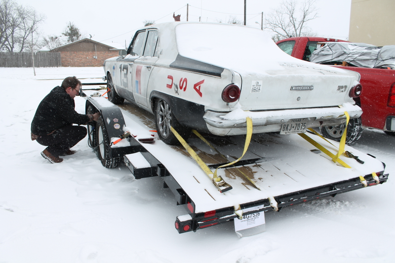 Illustration for article titled I Towed A Dodge Dart In Texas Snow With A Silverado 1500 And Didn't Die